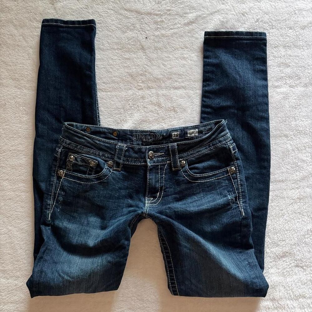 Miss-me Women's Navy and Blue Jeans